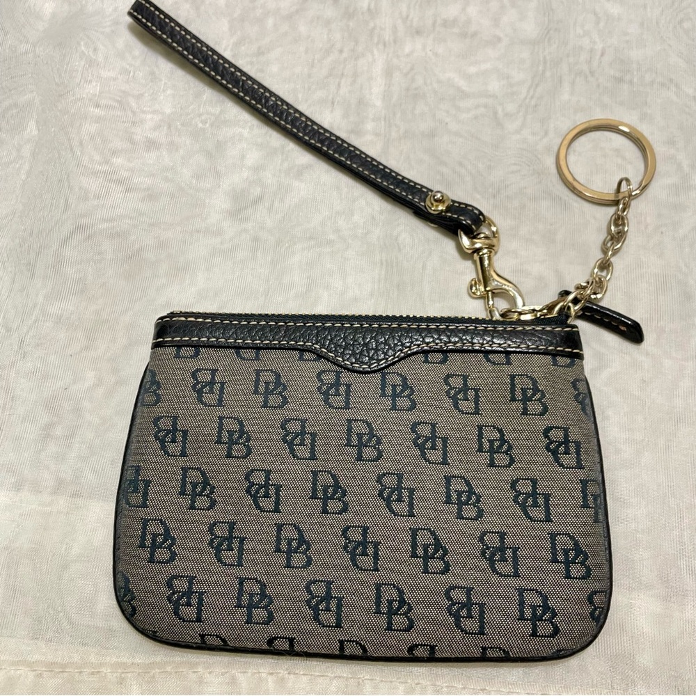Dooney & Bourke Mini Tassel Tote and Wristlet,  Signature Black Canvas - Picture 11 of 14